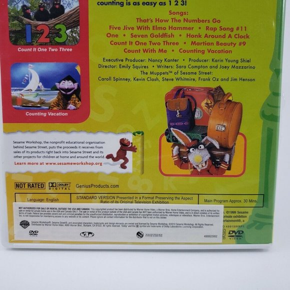 Sesame Street 1 2 3 Count With Me DVD (2010) Standard Version Kids Learning DVD - Picture 3 of 4